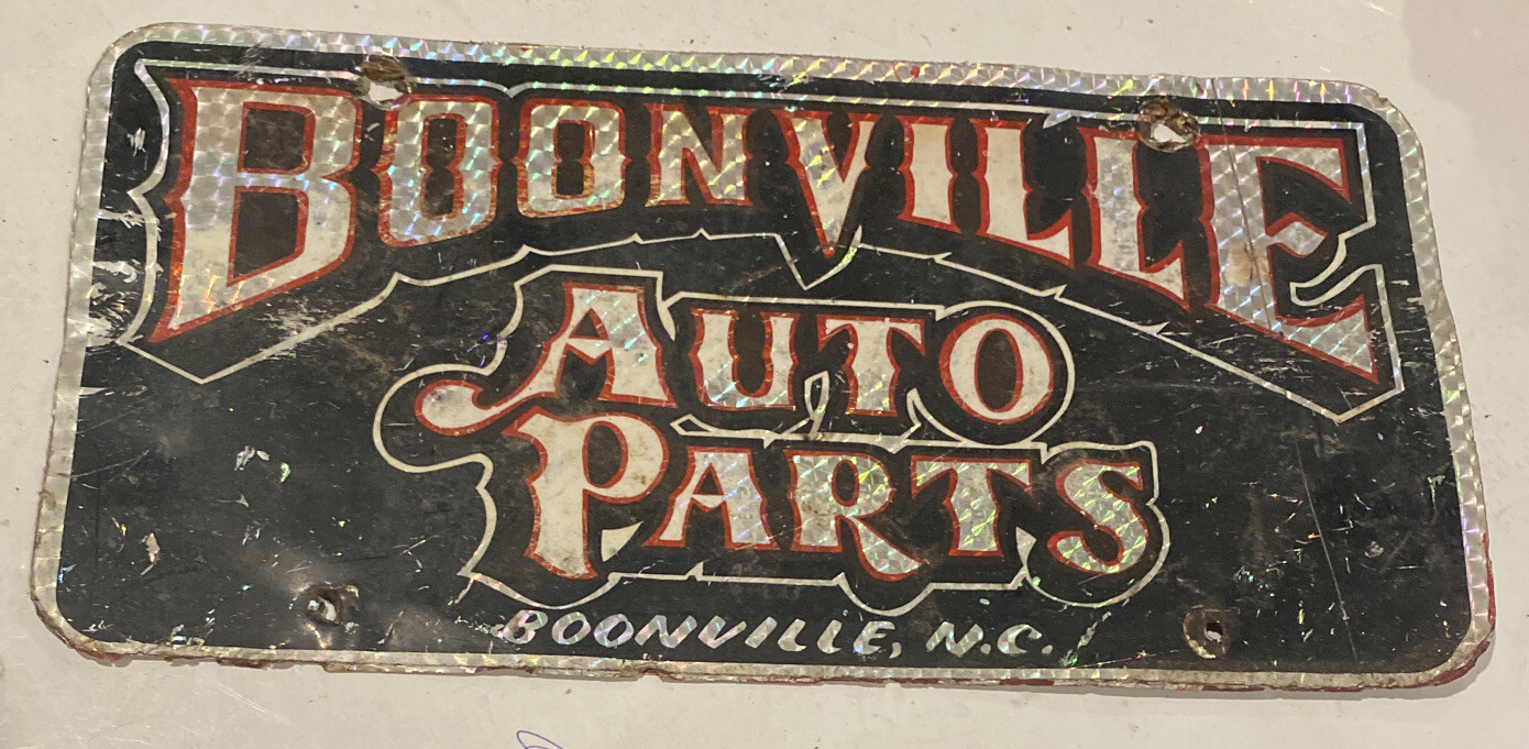 Vintage Boonville Auto Parts Vanity License Plate Boonville, NC eBay