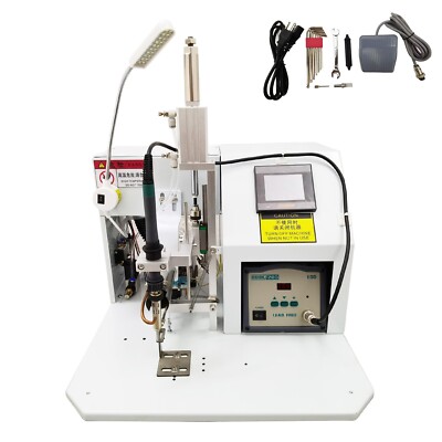 Semi-automatic Intelligent Soldering Machine with Foot Pedal/LED Lamp 110V 160W