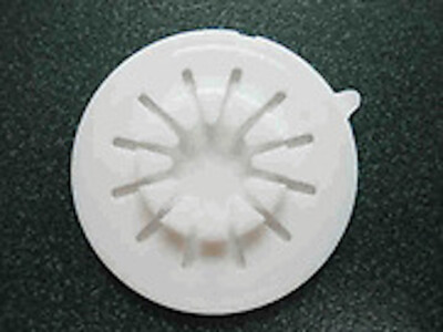 50 CD DVD Rossette Hub Adhesive Backing White, BL400WHT
