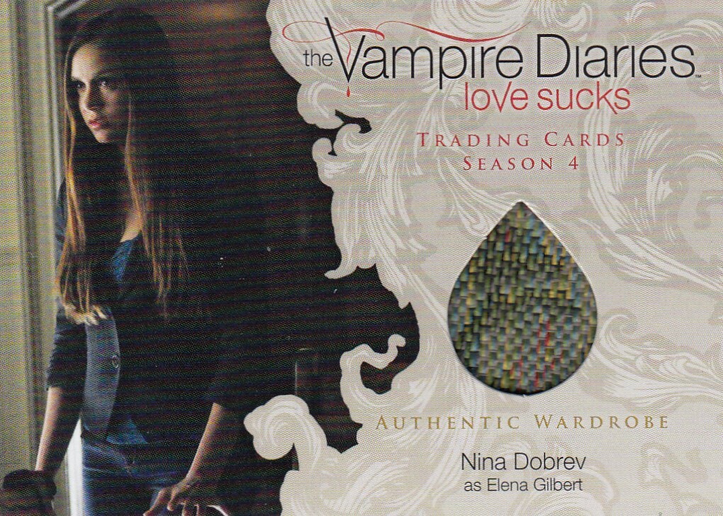 The Vampire Diaries Season 4 Costume Wardrobe / Autograph Auto Card