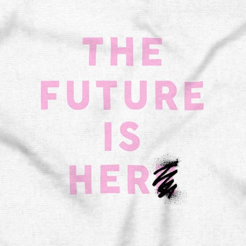 Girl Power The Future Is Her Graffiti Paint Girls Youth Crewneck T Shirts Tees - Picture 2 of 7