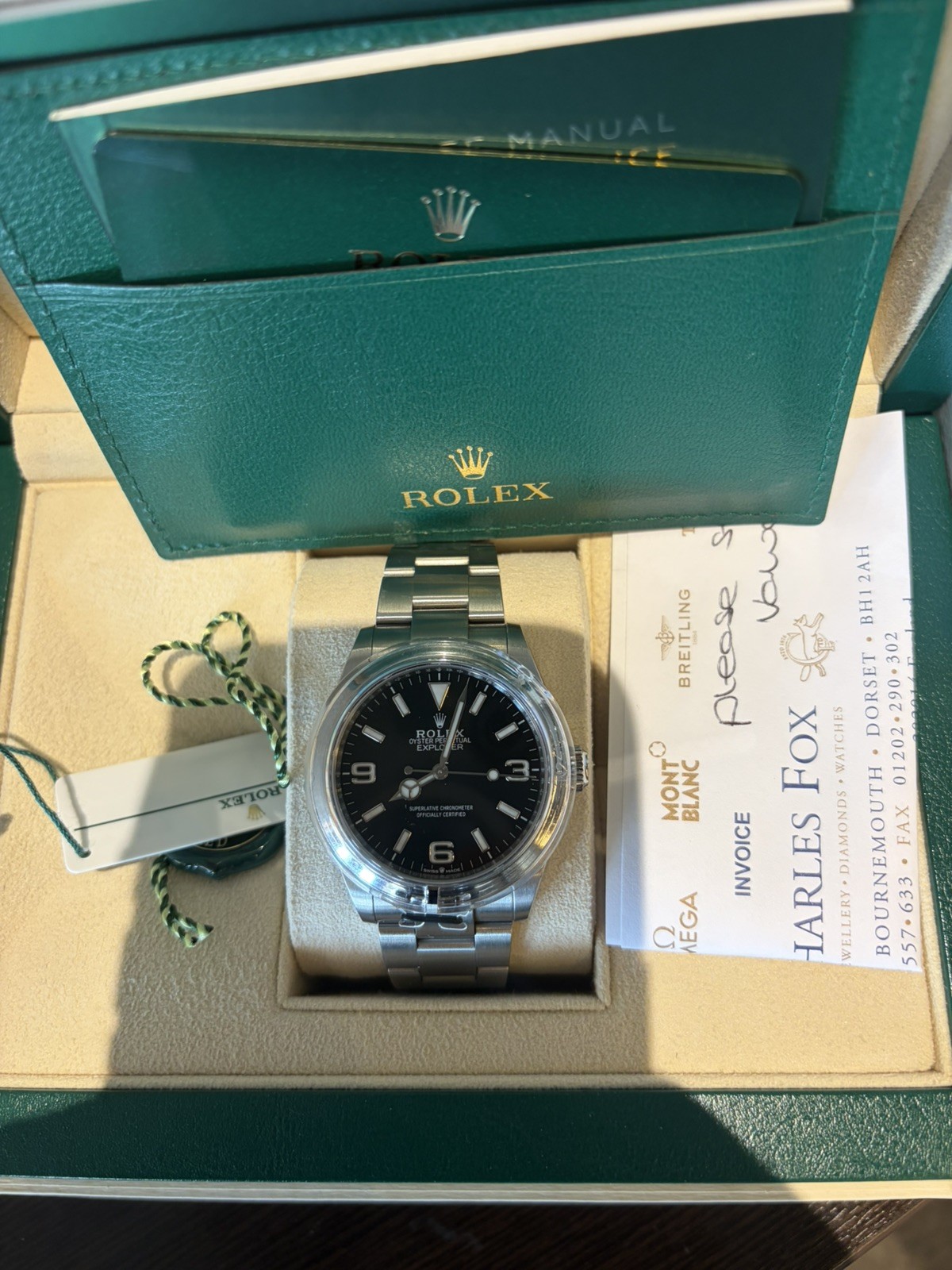 Rolex Explorer 224270 40mm Stainless Steel 2023 Box & Papers including receipt 