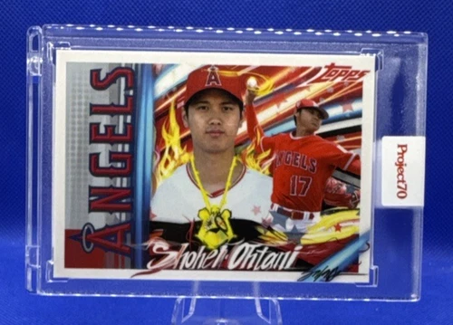 SHOHEI OHTANI 2021 TOPPS PROJECT 70 - 1960 TOPPS DESIGN by artist KING SALADEEN