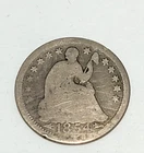 1854 WITH ARROWS SEATED LIBERTY HALF DIME CIRCULATED