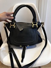 Chloé Marcie Shoulder Bag Large Black Leather