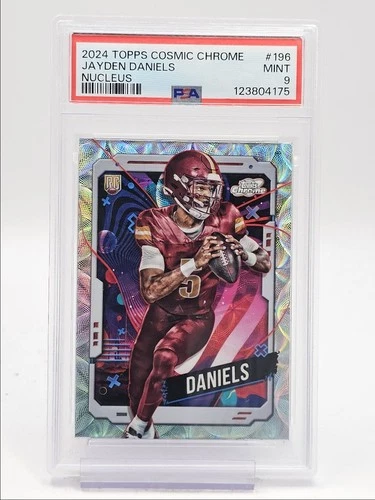JAYDEN DANIELS 2024 TOPPS COSMIC CHROME ROOKIE NUCLEUS MINT RC PSA 9 Q0004