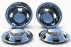 Chrome 17" Dually Wheel Simulators for Dodge Ram 3500 2003-2018 Dual Skins Liner