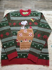 Unisex Peanuts Holiday Snoopy Sweater NWOT Size Medium