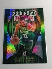 2019-20 Panini Donruss Jayson Tatum Franchise Features Green Flood #18 Celtics