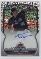 2023 Bowman Draft Sparkle Refractor 23/71 Austin Troesser #CDA-ATR Auto 5i3