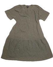 Gap Woman’s XS Green V Neck Party Dress 100% Cotton NWT, $69.95 MSRP 