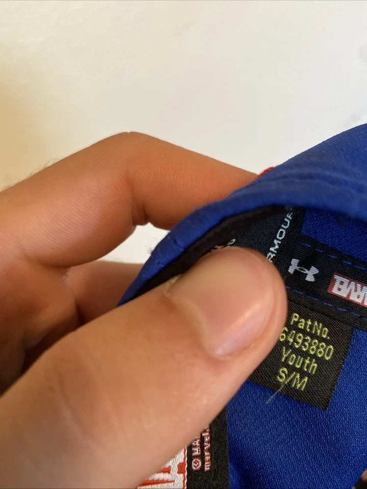 Captain America Marvel Under Armor Youth Fitted Hat S/M - Image 4 of 4