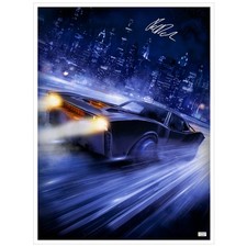 Robert Pattinson Autographed Richard Davies The Batman 18x24 Batmobile Giclee