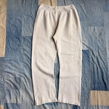 Vintage 50s Sweatpants Size 36x30 Large Gray Cotton Expansion Gusset Champion