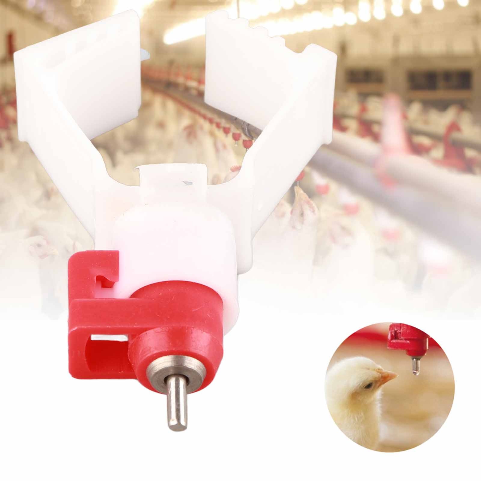 20Pcs Square Tube Automatic Poultry Drinker Drinking Nipple Farm Accessories For