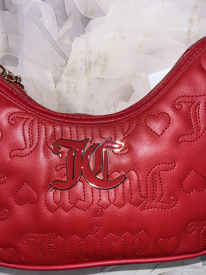 Bolso Bandolera Juicy Couture Caramelo Manzana Rojo Liga Hobo con Bolsa ¡Nuevas Etiquetas!! Foto 2 de 4