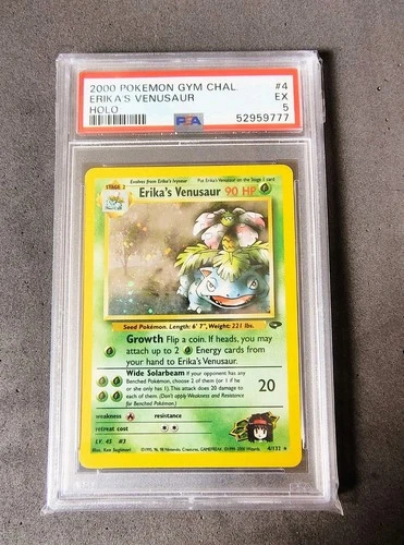 Pokemon Erika's Venusaur Holo Gym Challenge 4/132 PSA 5 Graded