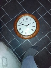 Seiko 12 Inch Wooden Quarz Wall Clock.