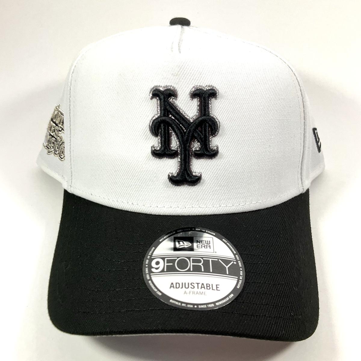 New Era New York NY Mets Exclusive Black White 9FORTY A-Frame
