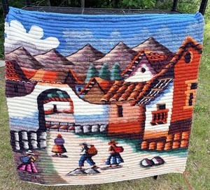 ヴィンテージ　ペルー羊毛タペストリー Peruvian Wool Tapestry | eBay