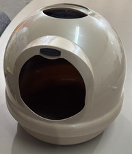 Enclosed Cat Litter Box W/ Dome Lid Odor Control Easy Clean Litter Dome Pan New