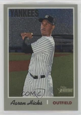 2019 Topps Heritage Chrome /999 Aaron Hicks #THC-373