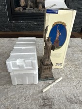 Dept 56 Bronze Color Lady Statue of Liberty American Pride 57714 Scroll & Box