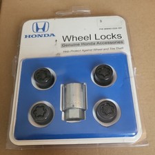 Genuine Black Honda Wheel Locks Pn 08w42-s2a-101 New-open Box