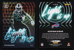 2022 Panini Donruss Optic Light It Up Black Pandora Prizm /25 Stefon Diggs #LU-8