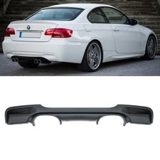 Heck Diffusor hinten Duplex Schwarz passt für BMW E92 E93 mit M-Paket CSL M3