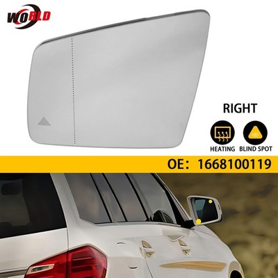 Passenger Side Mirror Glass Heat W/Blind For Mercedes W166 X166 V251 ML GL R RH
