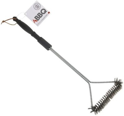 Grillbürste 3 seitige XXL 55 cm Reinigungsbürste Grillschaber Edelstahl