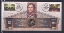 [LG80432] Belgium N°3491 Royalty Numismatic cover SUPERB