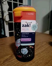 New zak! Leak-Proof BPA-Free Space Kids Water Bottle 18 oz Everyday Smiles