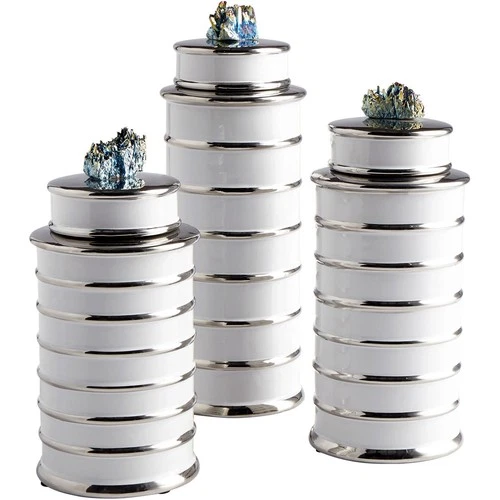 Cyan Design 09084 Tower White Container, Medium - Picture 2 of 2