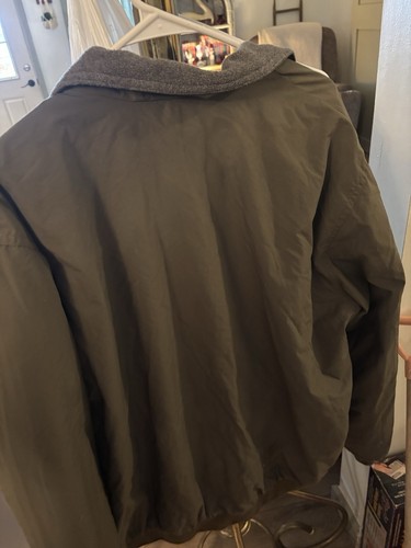 LL Bean Bomber Style Khaki/olivgrün Jacke. Größe XL EUC - Bild 4 von 4