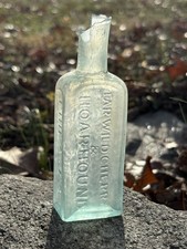 HOARHOUND TAR WILD CHERRY - HATCH MOLD FLARED LIP ANTIQUE PHILLY BOTTLE C. SINES