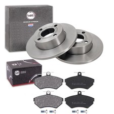 ABS BREMSSCHEIBEN 256mm Voll + BELÄGE VORNE passend für AUDI 80 B4