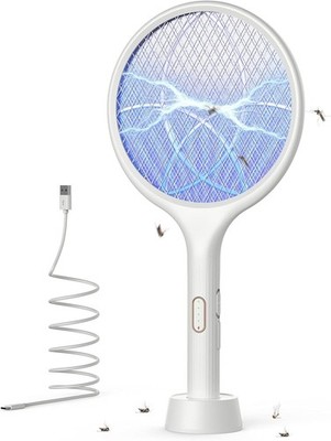 YISSVIC Electric Fly Swatter Extra Strong 4000 V 2-in-1 USB C
