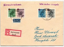 Franz&ouml;sische Zone Rhein. 42-45 A auf Brief als Mischfrankatur Satzbrief #KT838