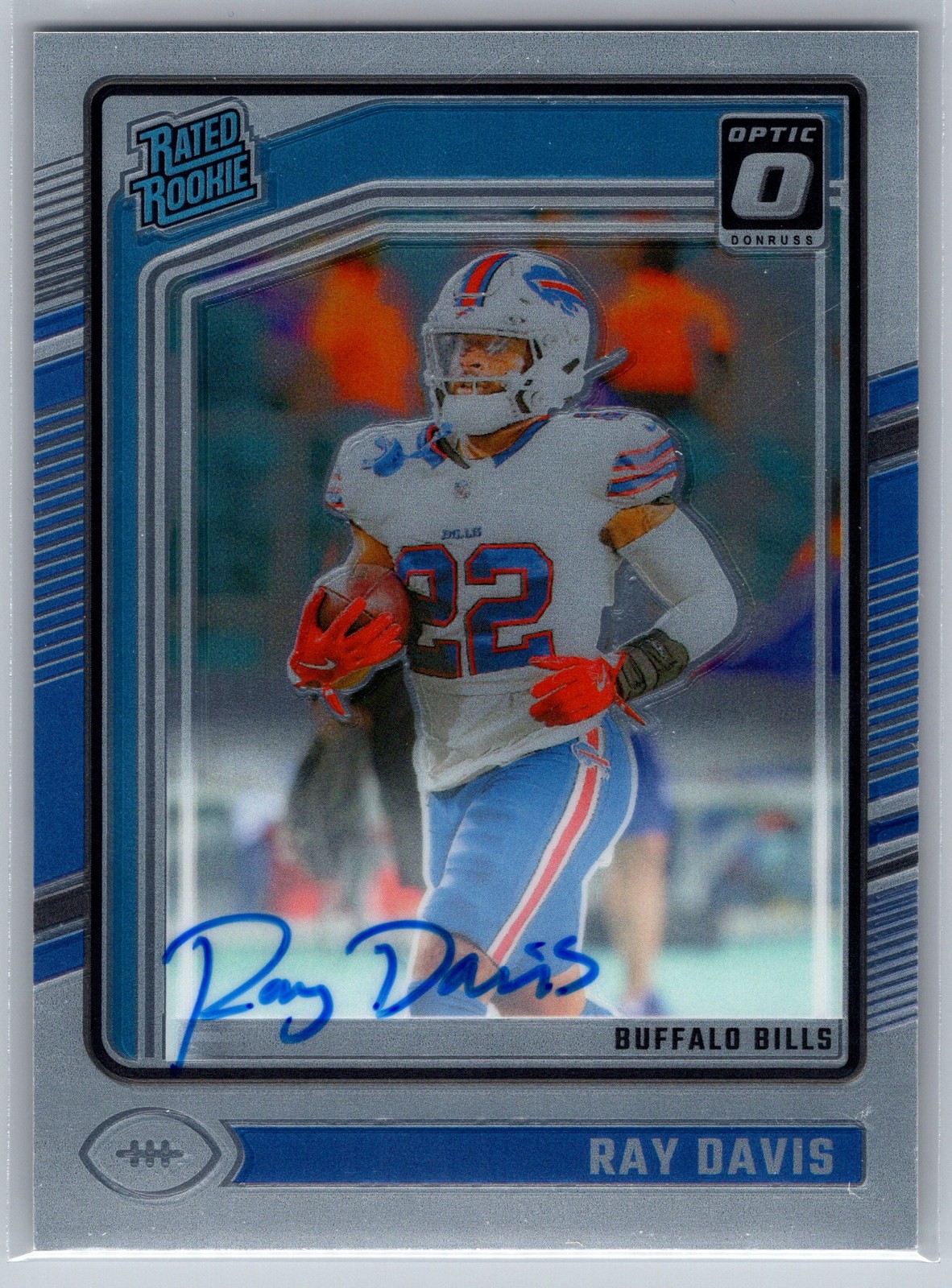 2024 Donruss Optic Ray Davis Rookie RPS Auto /325 #283 Buffalo Bills