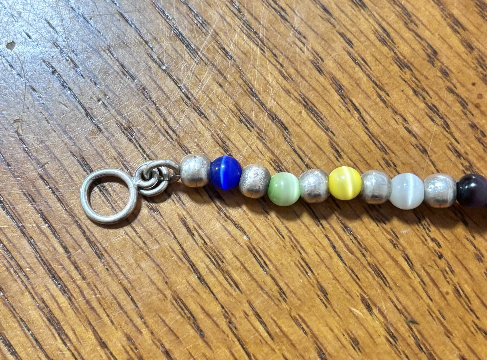 Multi Gemstone Sterling Silver Braclet 6 Inche Al… - image 2