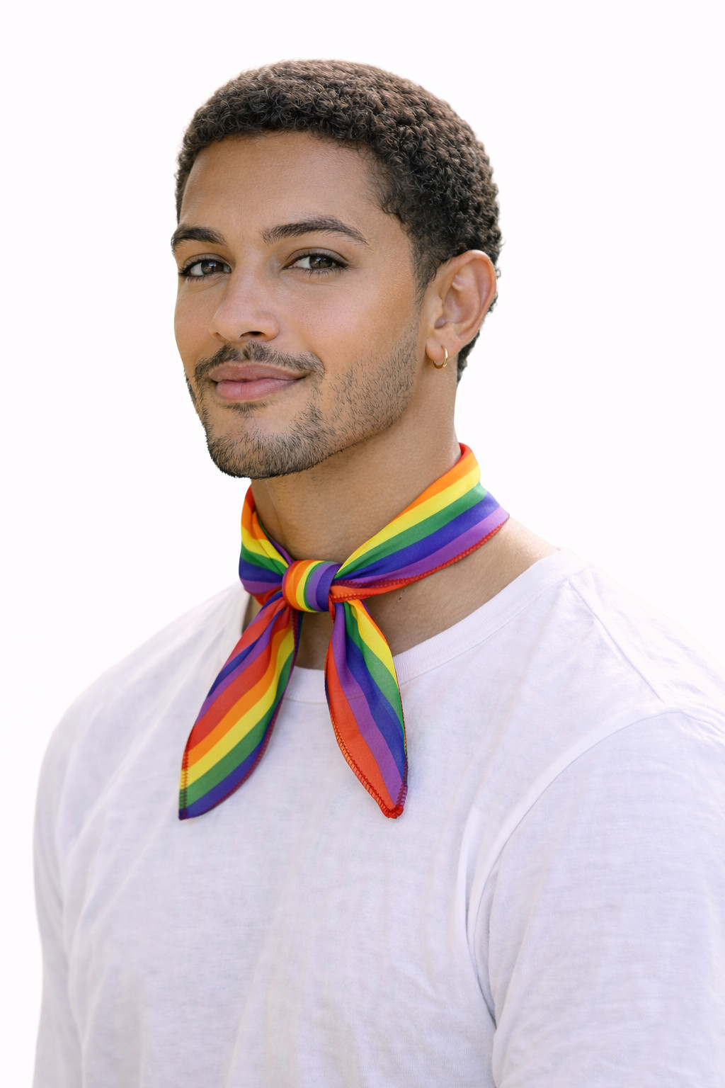 Adults Multicoloured Striped Neckie LGBTQ+Gay Pride March Month Fancy Dress