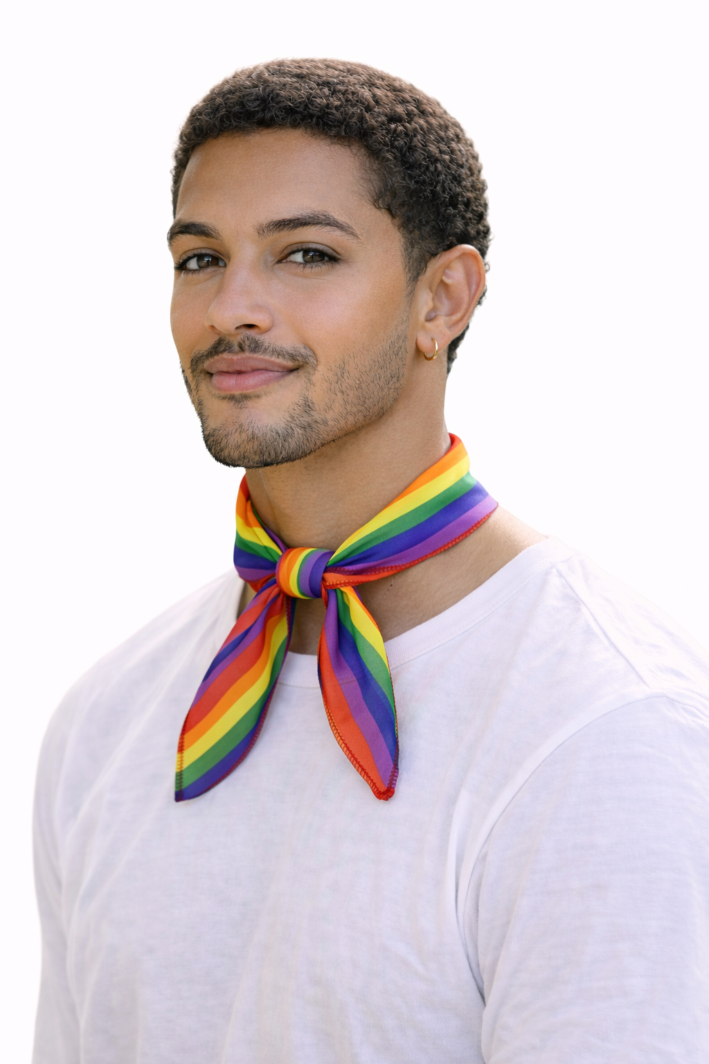 Adults Multicoloured Striped Neckie LGBTQ+Gay Pride March Month Fancy Dress