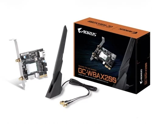Gigabyte GC-WBAX200, 2.4GHZ/5GHZ WLAN (WiFi 6), Bluetooth 5.2, PCIe x1