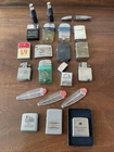 Huge Lot Of Vintage Lighters Zippo Scripto Coca Cola Chesterfield