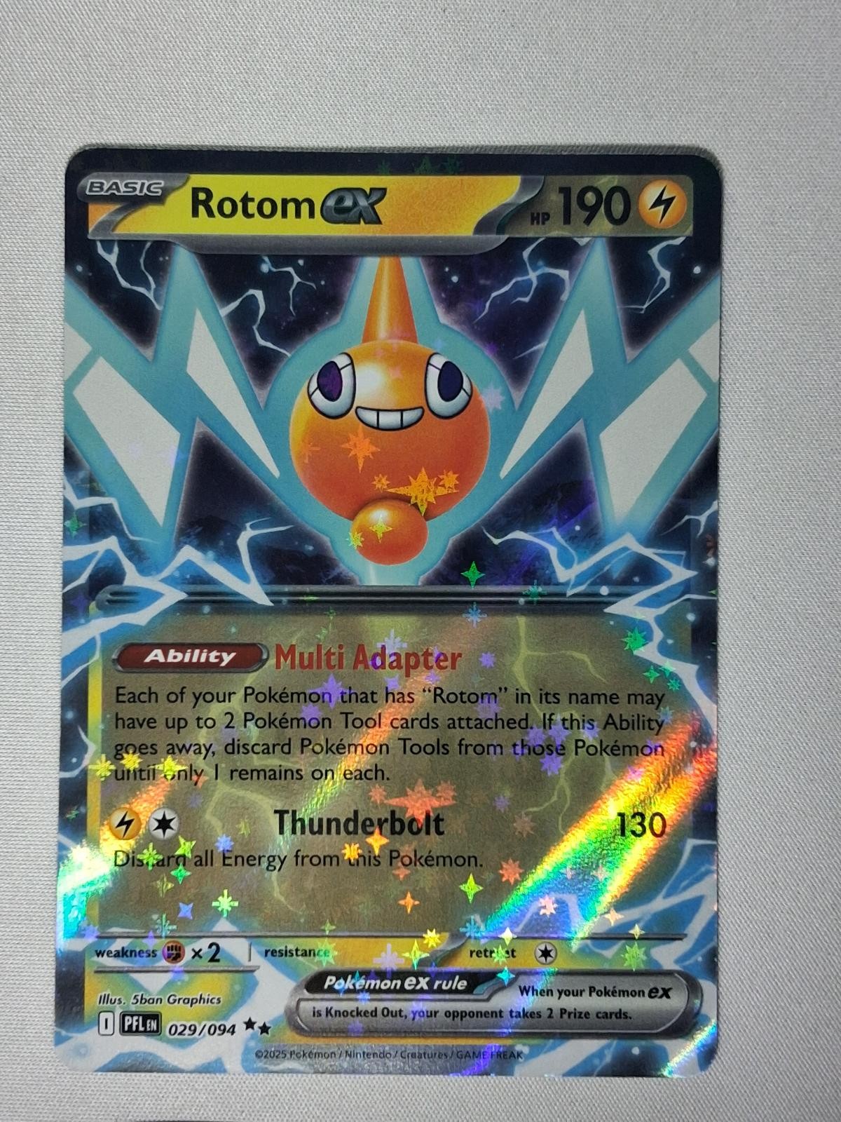 Rotom ex 029/094 Double Rare Phantasmal Flames Pokemon Lightly Played