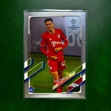 Jamal Musiala 2020-21 Topps Chrome UEFA Champions Rookie Card Bayern. rookie card picture