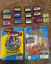 Leap Frog Lot Pieces Cartridges Book As Is Untested Leapster