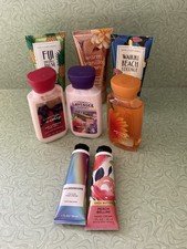 Bath  Body Works Mixed Lot 8 Body Cream Lotion Gel Scented Travel Full Size NEW